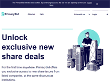 Tablet Screenshot of primarybid.com